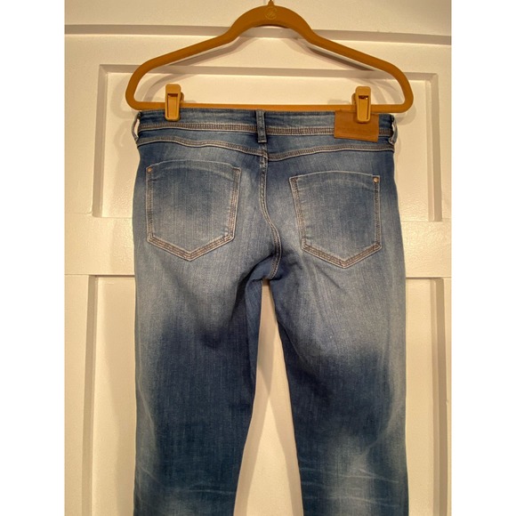 Zara Distressed Tapered Jeans - Size 6 * WJ23 - Picture 4 of 7